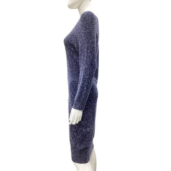 Rag & Bone Dress Women’s Size M Knit Long Sleeve Soft Midi Blue - Picture 3 of 5